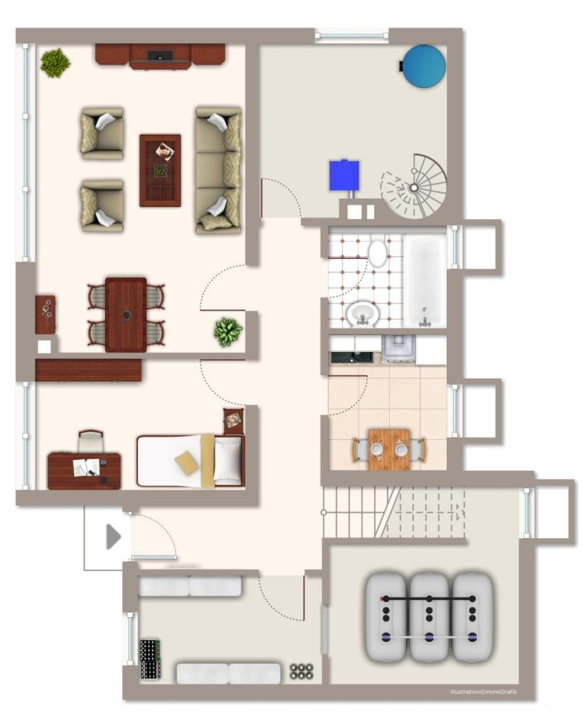 Grundriss UG Einfamilienhaus Gailingen