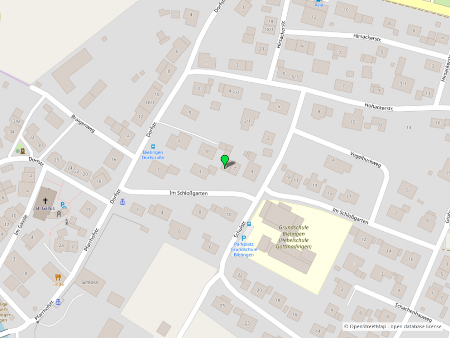 Umgebungskarte Doppelhaush�lfte Gottmadingen