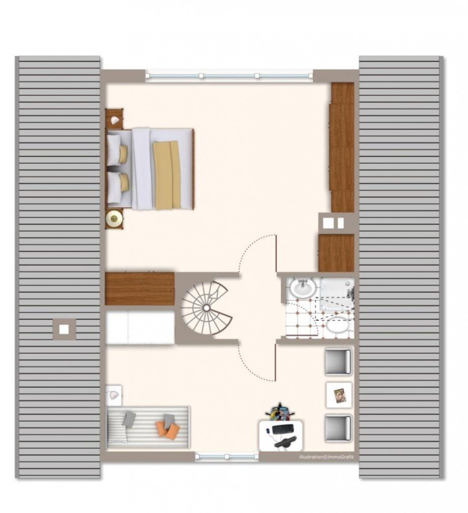 Grundriss DG Einfamilienhaus Gailingen