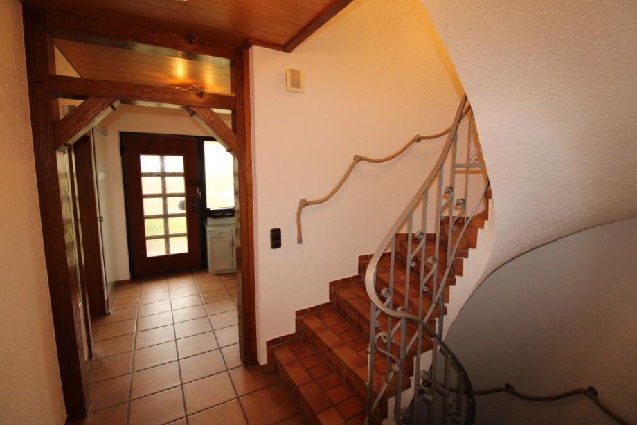 Eingang mit Treppenaufgang Doppelhaush�lfte Gottmadingen